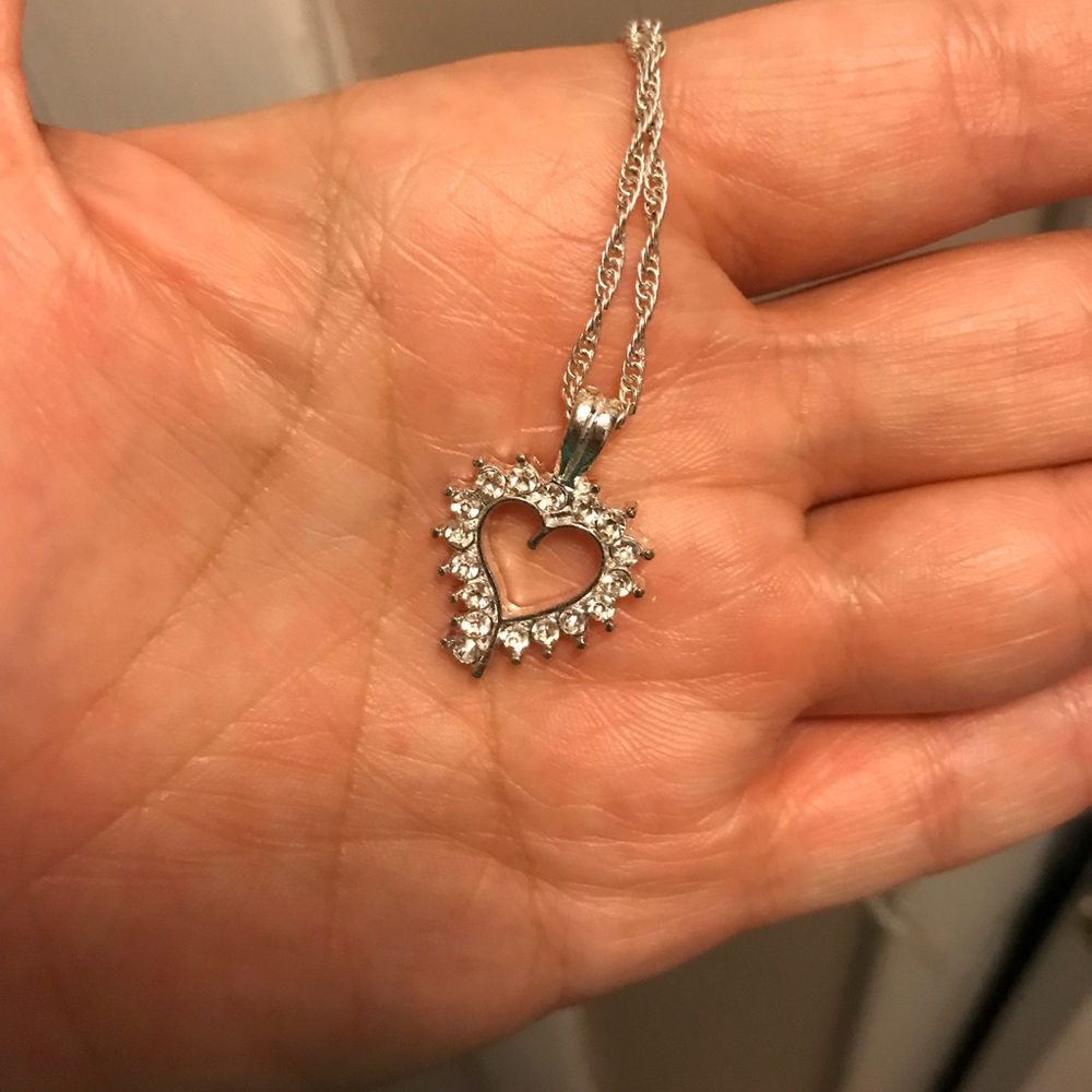 Diamond heart necklace